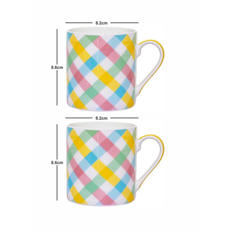 Mug & Tea Cup - Maxi Cross Stripe Mug (360 ML) - Set Of Two