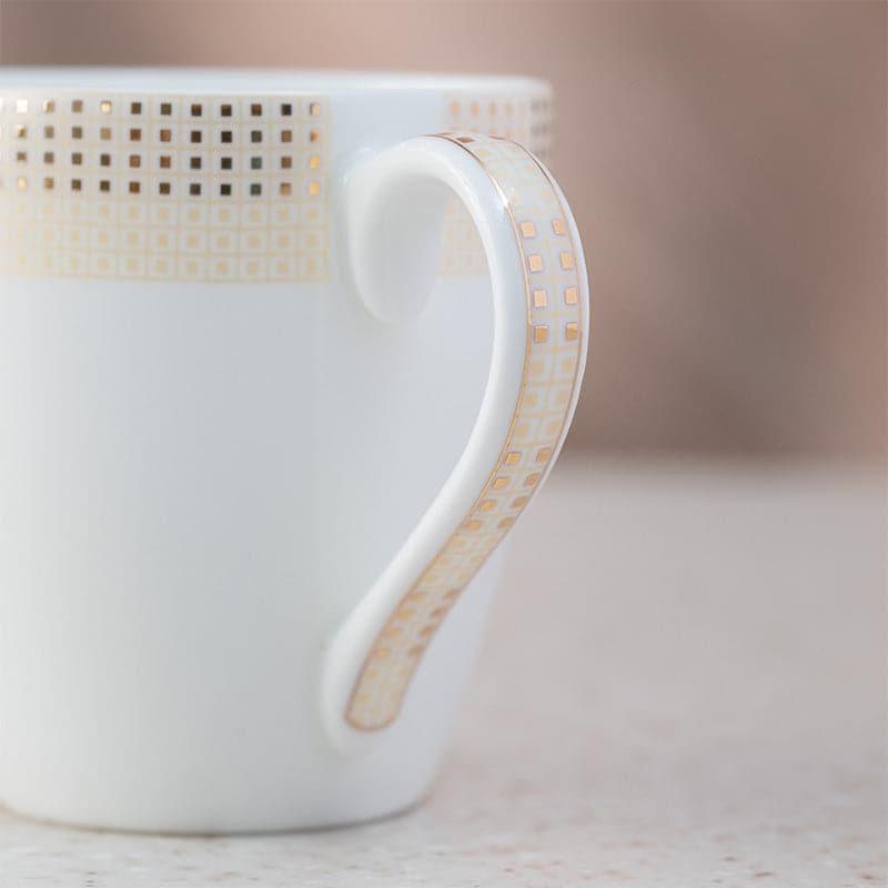 Mug & Tea Cup - Mirona Goldline Mug (200 ML) - Set Of Six