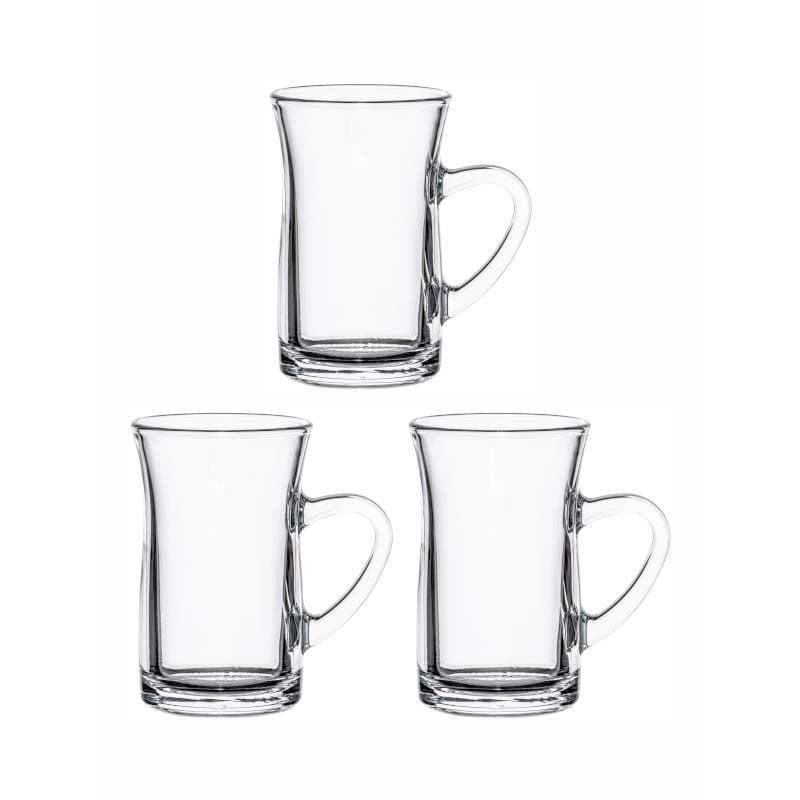 Buy Misa Glass Mug - Set Of Three Mug & Tea Cup from Vaaree