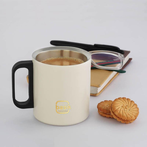 Mug & Tea Cup - Moira Stainless Steel Mug(270 ML) - Beige