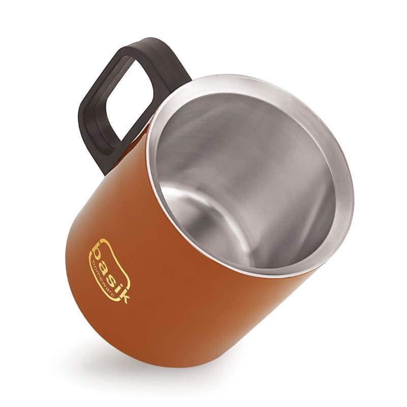 Buy Moira Stainless Steel Mug (270 ML) - Orange Mug & Tea Cup from Vaaree