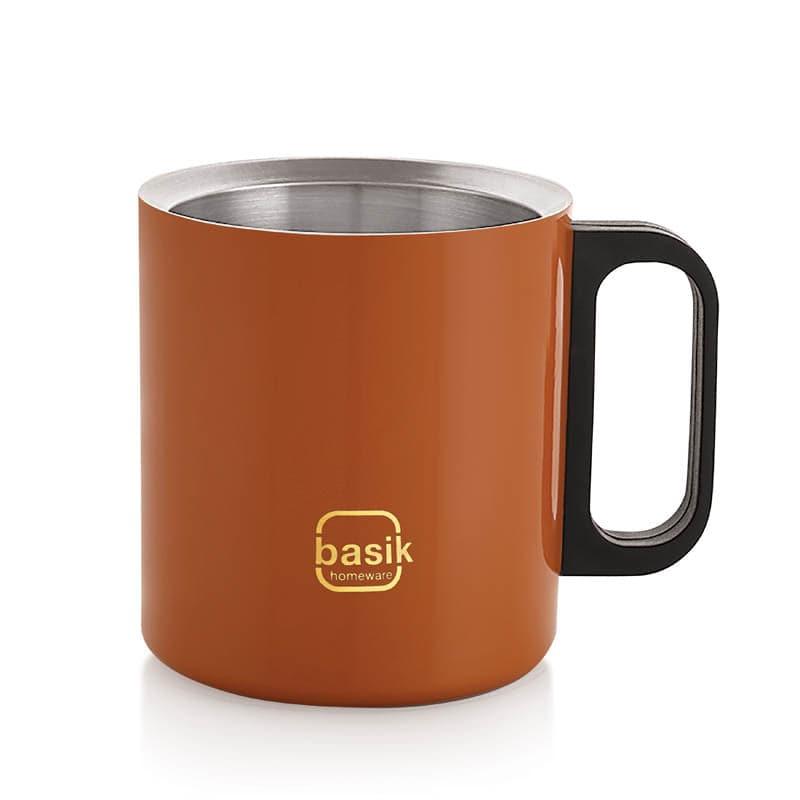 Buy Moira Stainless Steel Mug (270 ML) - Orange Mug & Tea Cup from Vaaree