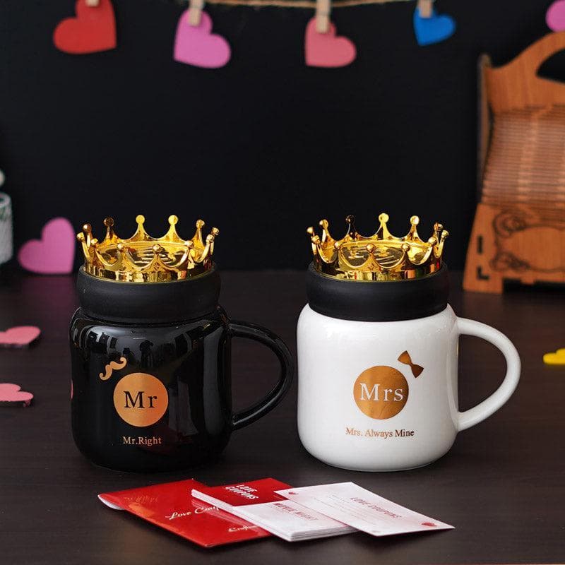 Buy Mr & Mrs Royal Valentine Mug Set Mug & Tea Cup from Vaaree