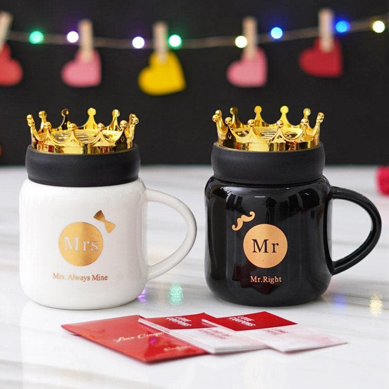 Buy Mr & Mrs Royal Valentine Mug Set Mug & Tea Cup from Vaaree