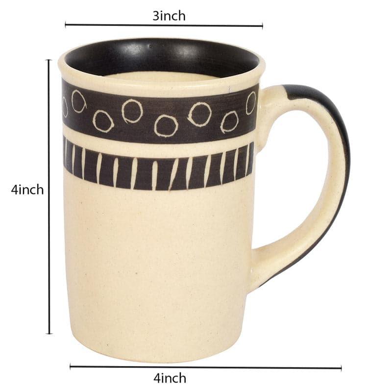 Mug & Tea Cup - Mrita Ceramic Mug - Set Of Two