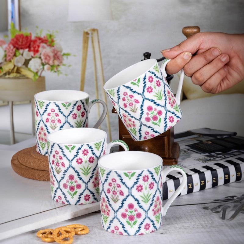 Buy Mughal-e-Mezaj Mugs (360 ML) - Set Of Four Mug & Tea Cup from Vaaree