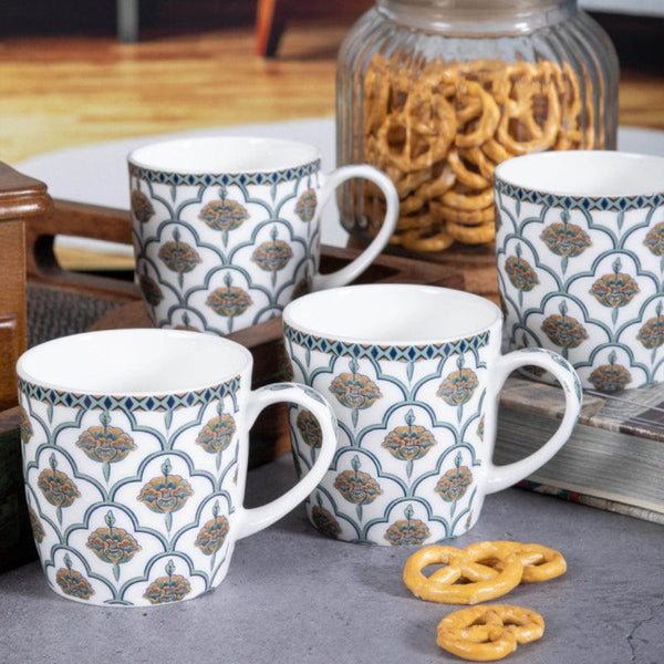 Mug & Tea Cup - Mughal-e-Shaan Mugs (320 ML) - Set Of Four