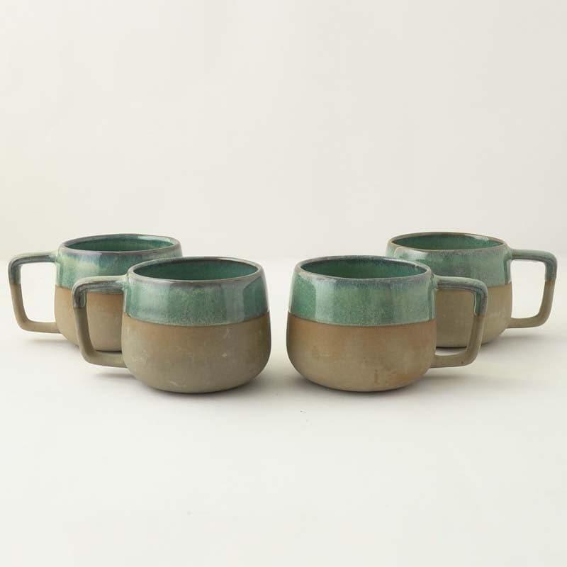 Buy Nouvelle Teal Cups (200 ML) - Set Of Four Mug & Tea Cup from Vaaree