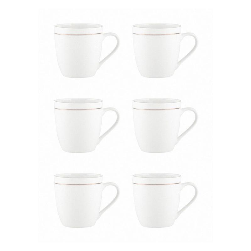 Buy Obsara Goldline Mug (200 ML) - Set Of Six Mug & Tea Cup from Vaaree