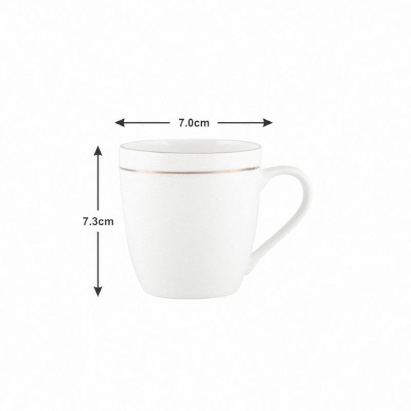 Buy Obsara Goldline Mug (200 ML) - Set Of Six Mug & Tea Cup from Vaaree