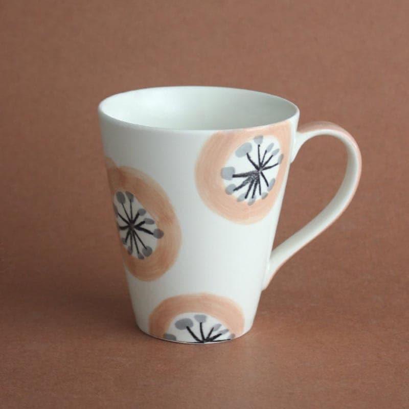 Buy Persimmon Handpainted Ceramic Mugs - Set Of 2 Mug & Tea Cup from Vaaree