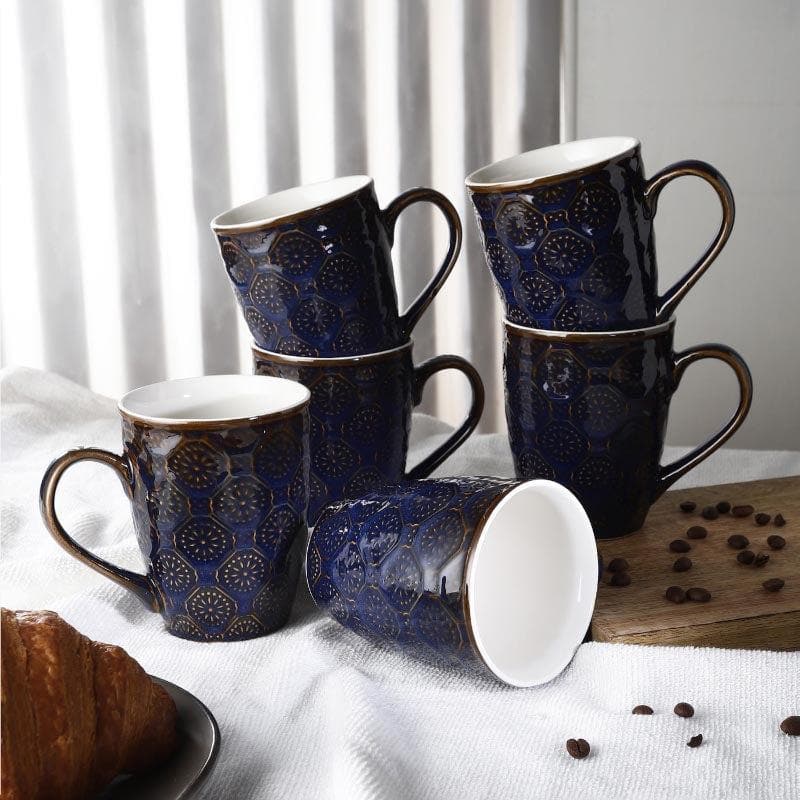 Mug & Tea Cup - Pinolama Ceramic Mug - Set Of Six