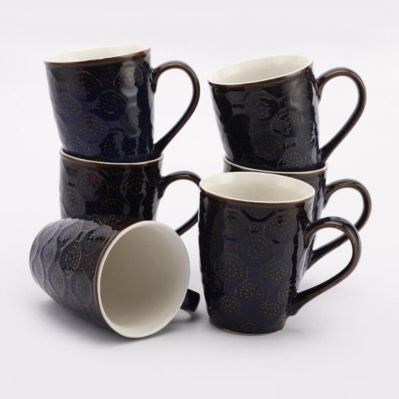 Mug & Tea Cup - Pinolama Ceramic Mug - Set Of Six