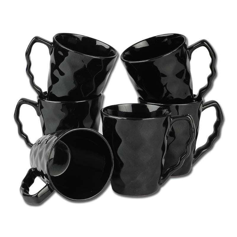 Buy Pitch-Dark Ceramic Mug - Set Of Six Mug & Tea Cup from Vaaree