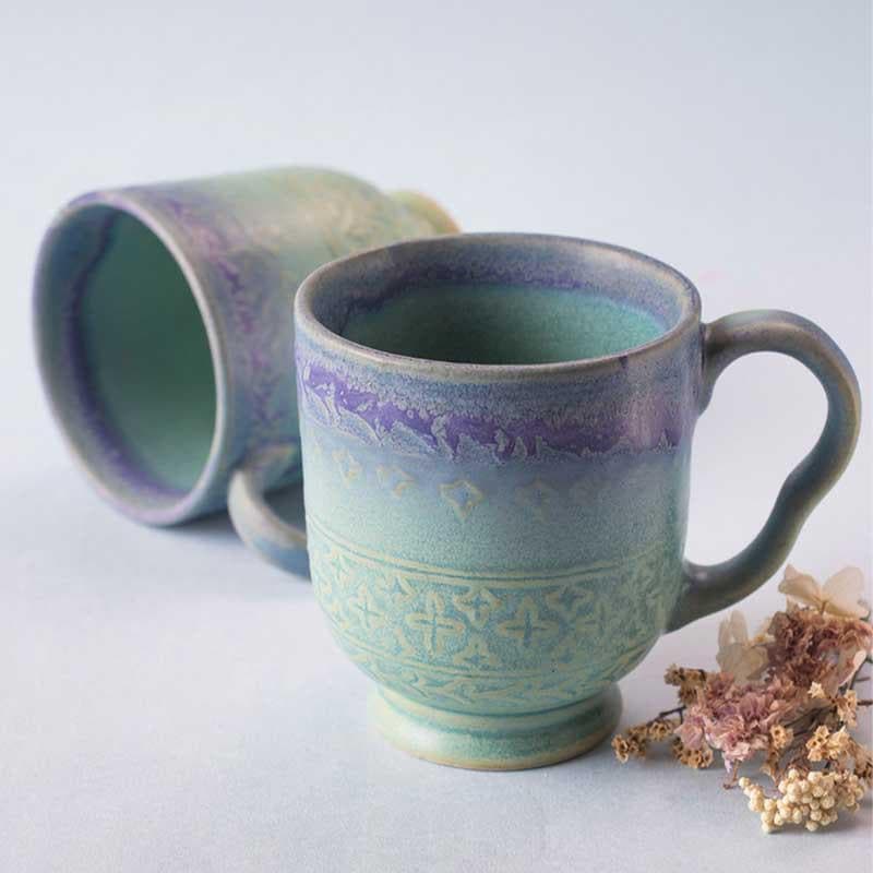 Buy Quench Oasis Mug - Set Of Two Mug & Tea Cup from Vaaree