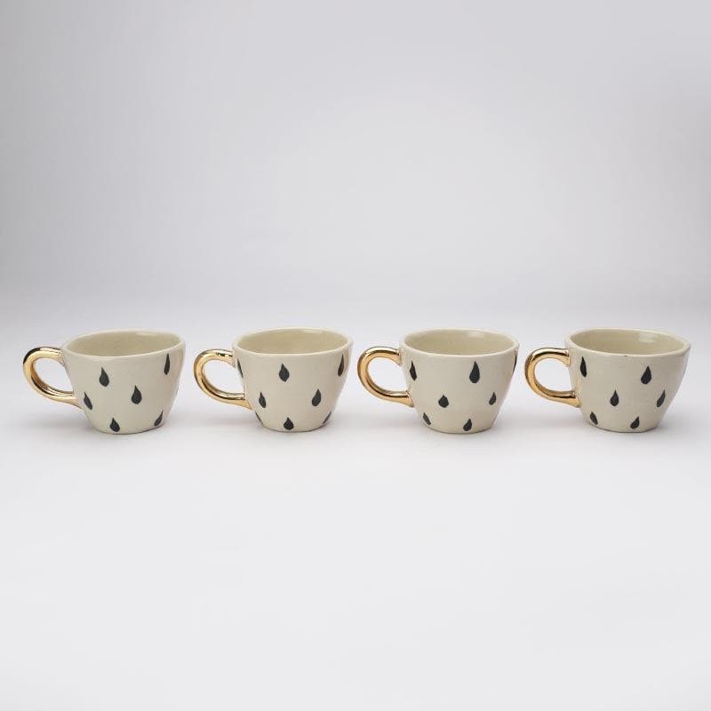 Buy Rain Drop Ceramic Cup - Set Of Four Mug & Tea Cup from Vaaree