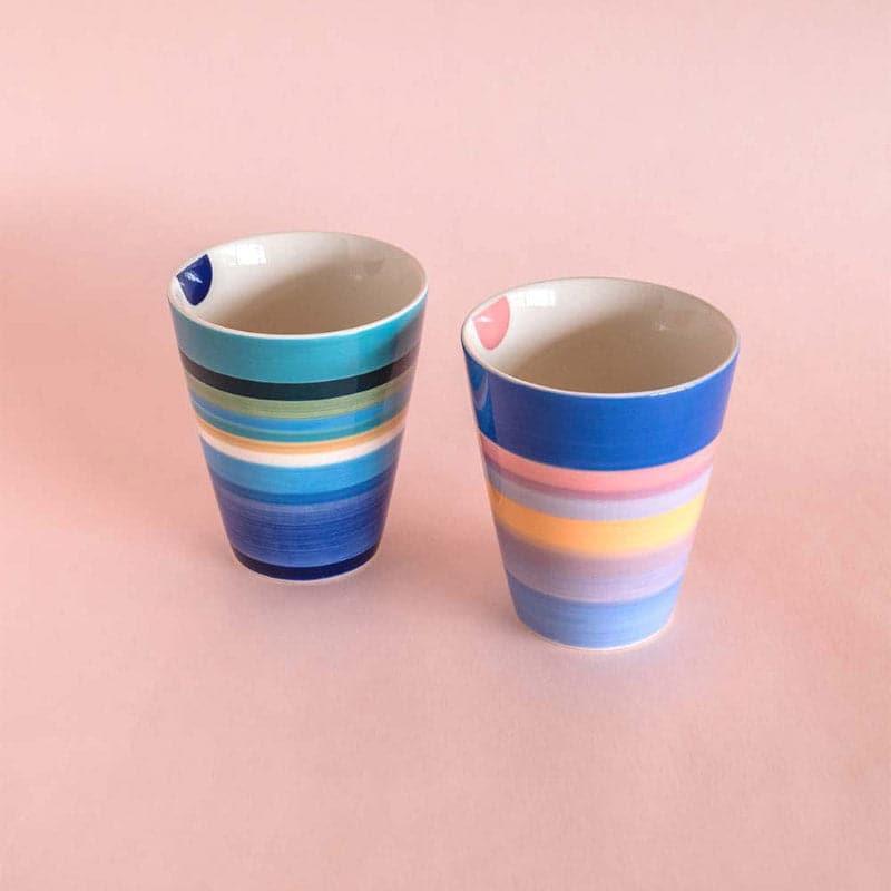 Mug & Tea Cup - Rainbow Road Mugs - Set Of 2