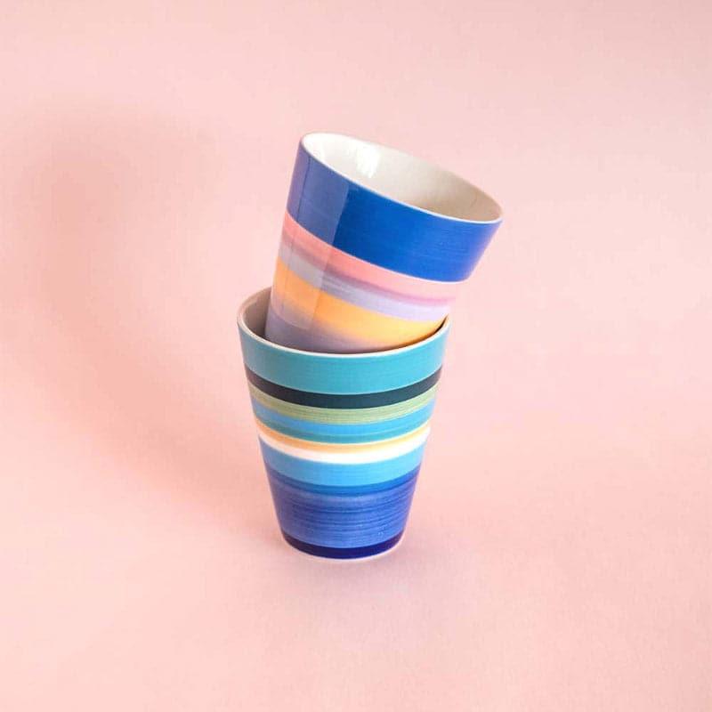 Mug & Tea Cup - Rainbow Road Mugs - Set Of 2