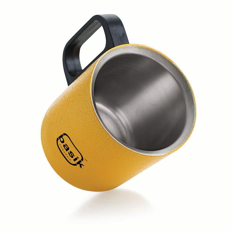 Mug & Tea Cup - Raya Stainless Steel Mug (Yellow) - Set Of Two