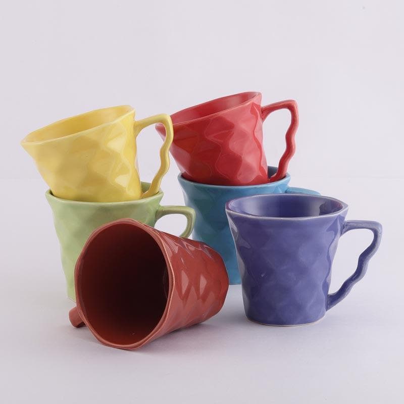 Buy Regi Ceramic Mug - Set Of Six Mug & Tea Cup from Vaaree