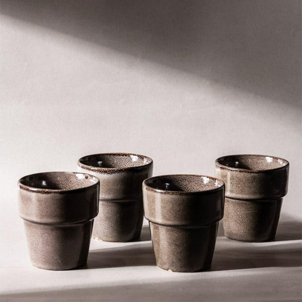 Mug & Tea Cup - Resse Stackable Khullad - Set Of Four