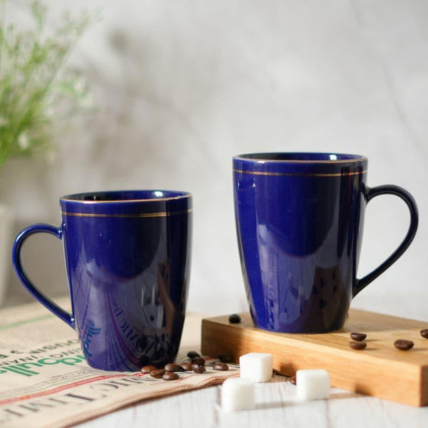 Mug & Tea Cup - Riply Sip Mug (Blue) - Set Of Two