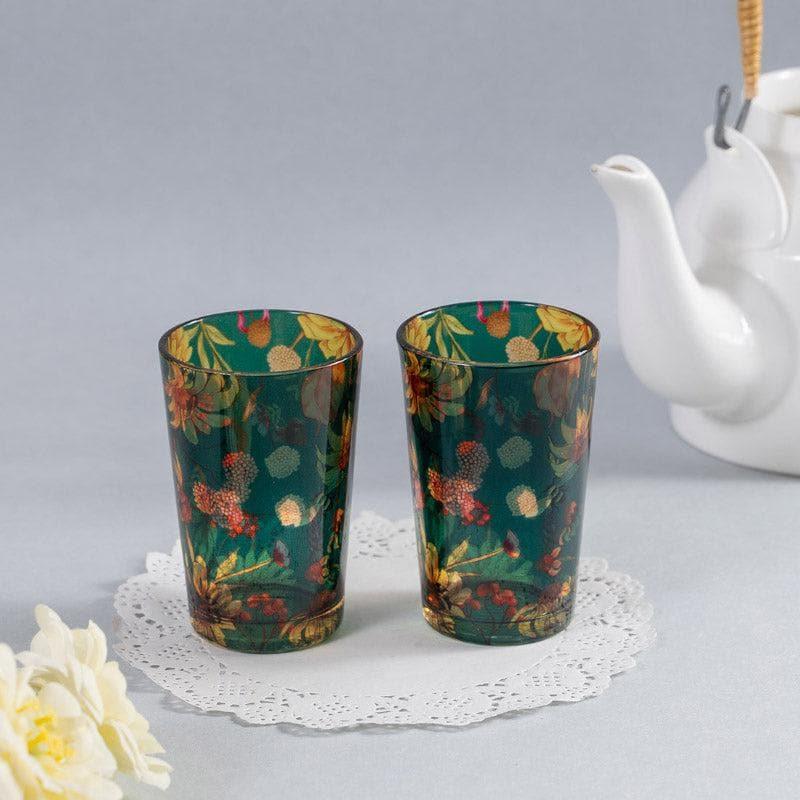 Buy Sanguine Sunflowers Chai Glass - Set of Two Mug & Tea Cup from Vaaree