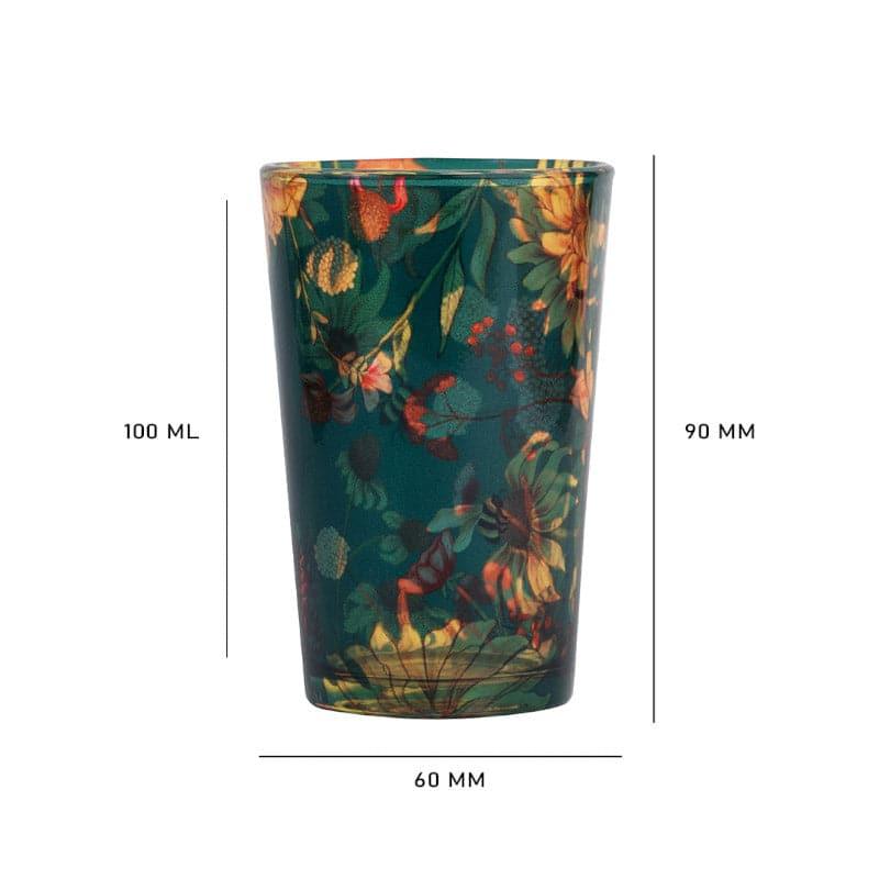 Buy Sanguine Sunflowers Chai Glass - Set of Two Mug & Tea Cup from Vaaree