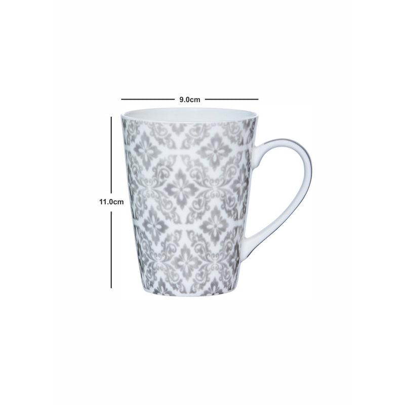 Buy Shigha Ethnic Grey Mug (360 ML) - Set Of Four Mug & Tea Cup from Vaaree