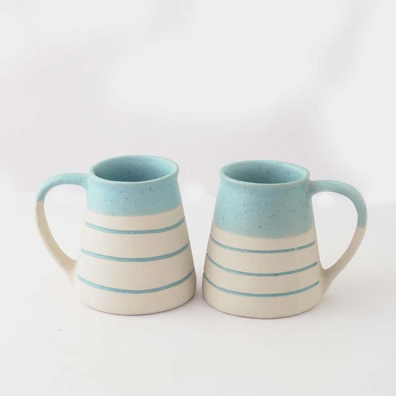 Buy Solway Ceramic Mug (300 ML) - Set Of Two Mug & Tea Cup from Vaaree