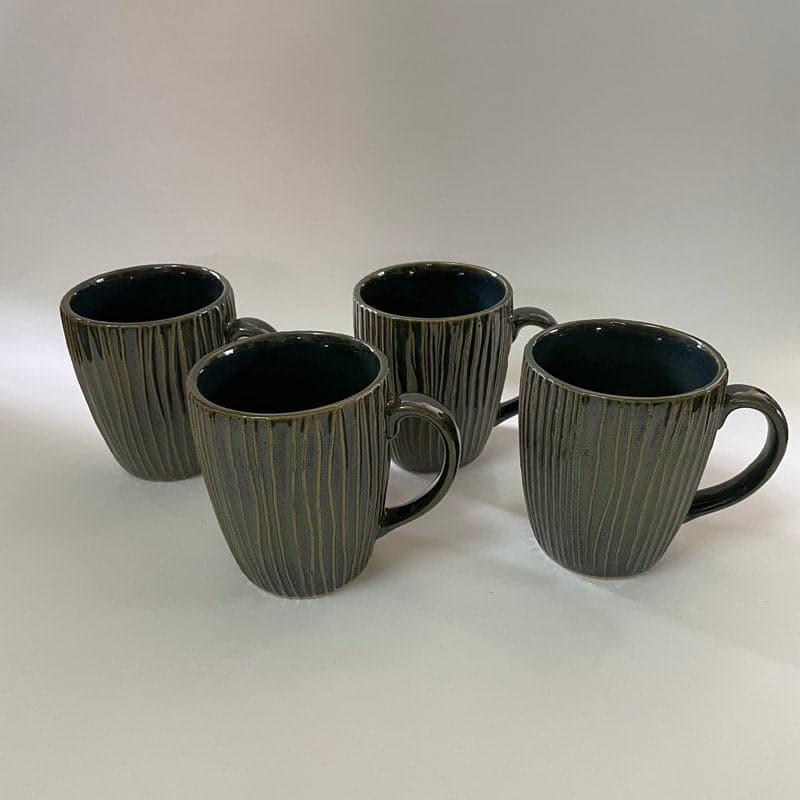 Buy Stripe Sona Mug Green - 300 ML Mug & Tea Cup from Vaaree