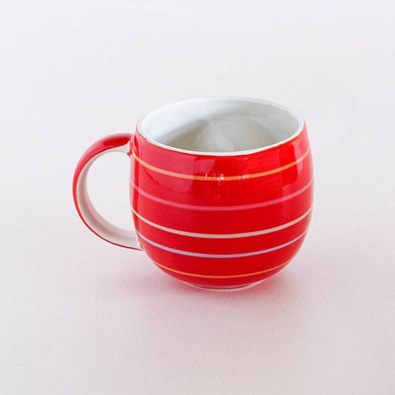 Mug & Tea Cup - Striped Bunny Handpainted Ceramic Mug