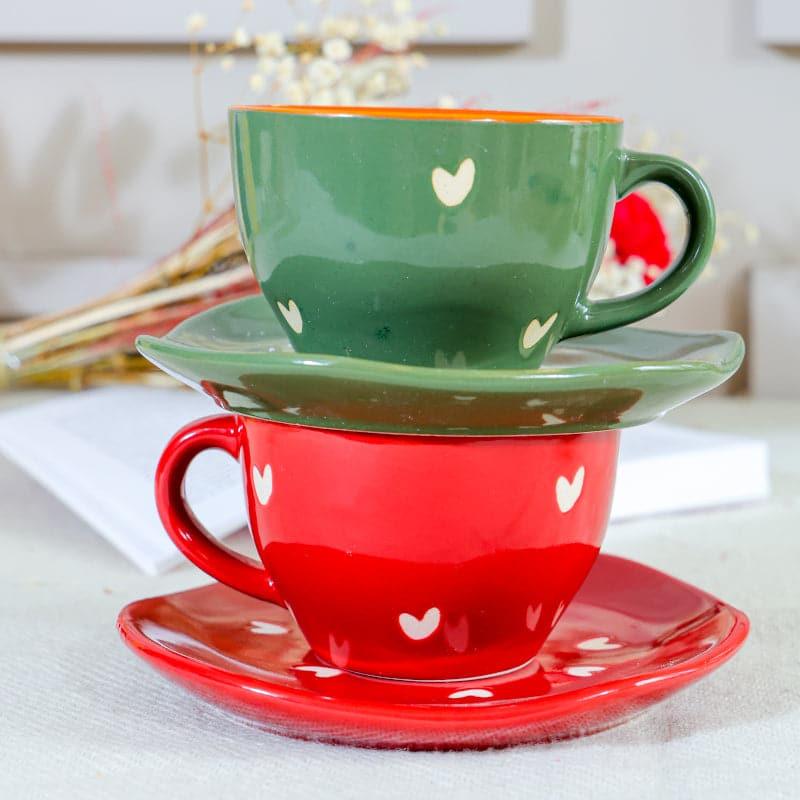 Mug & Tea Cup - The Sweethearts Cup &Saucer Set - Set Of Two