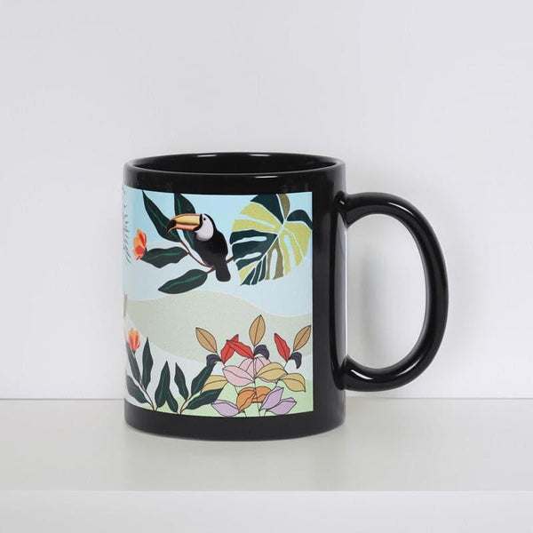 Mug & Tea Cup - Tropical Escape Mug - Black