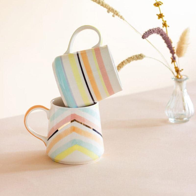 Mug & Tea Cup - Twilight Handpainted Ceramic Mugs - Set Of Two
