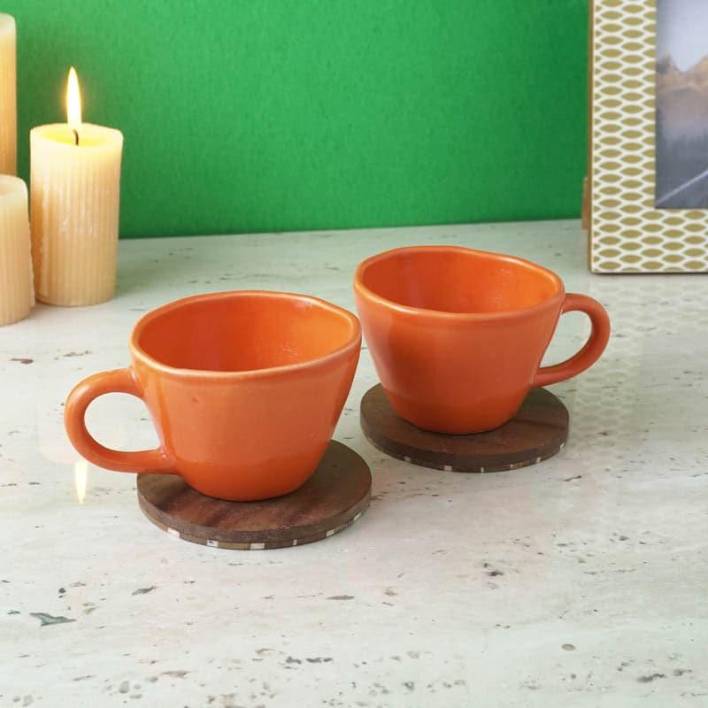 Mug & Tea Cup - Vance Mug (Orange) - Set Of Two