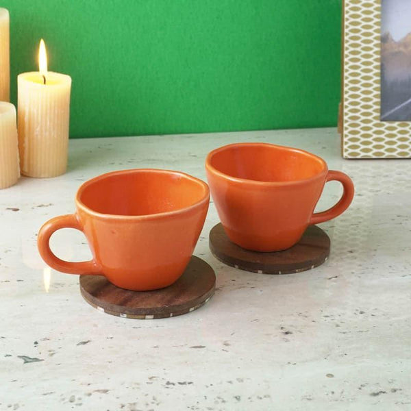 Mug & Tea Cup - Vance Mug (Orange) - Set Of Two