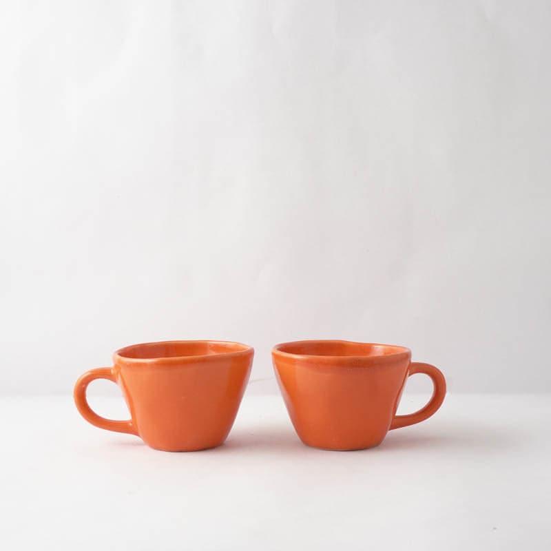 Mug & Tea Cup - Vance Mug (Orange) - Set Of Two