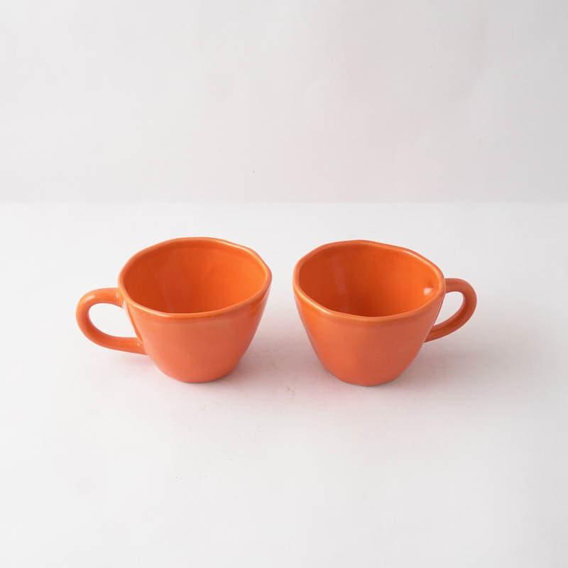Mug & Tea Cup - Vance Mug (Orange) - Set Of Two