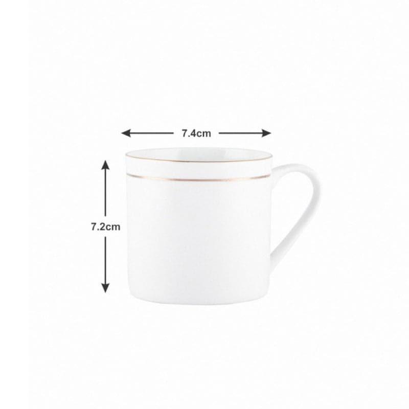 Buy Vivienne Goldline Mug (240 ML) - Set Of Six Mug & Tea Cup from Vaaree