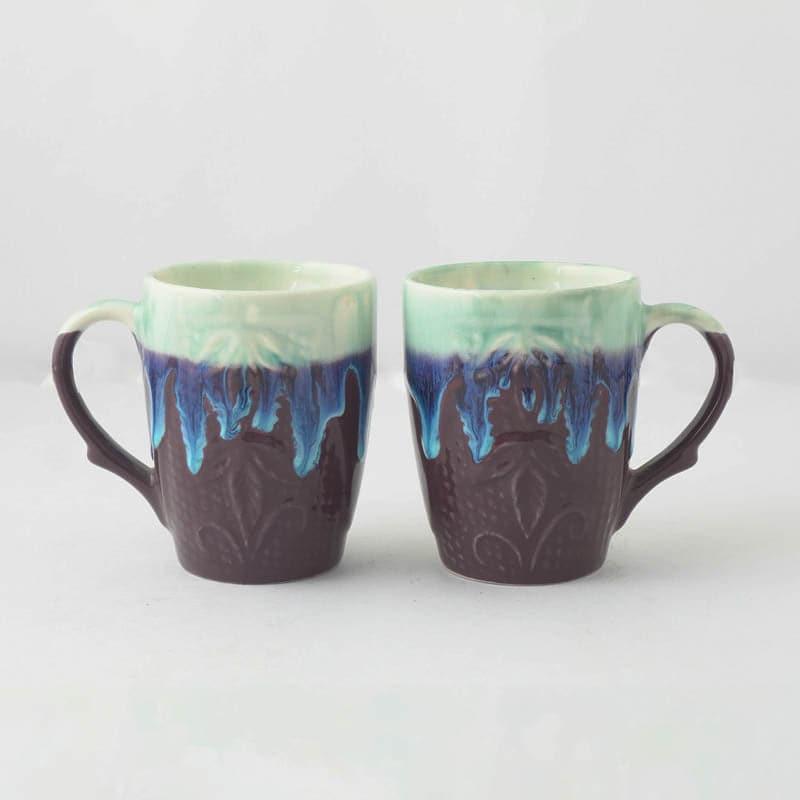 Buy Water Drip Mug - Set Of Two Mug & Tea Cup from Vaaree