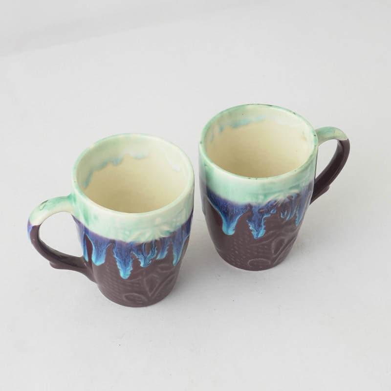 Buy Water Drip Mug - Set Of Two Mug & Tea Cup from Vaaree