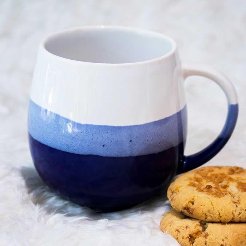 Buy Wave Riders Mug (Blue) - Set Of Two Mug & Tea Cup from Vaaree