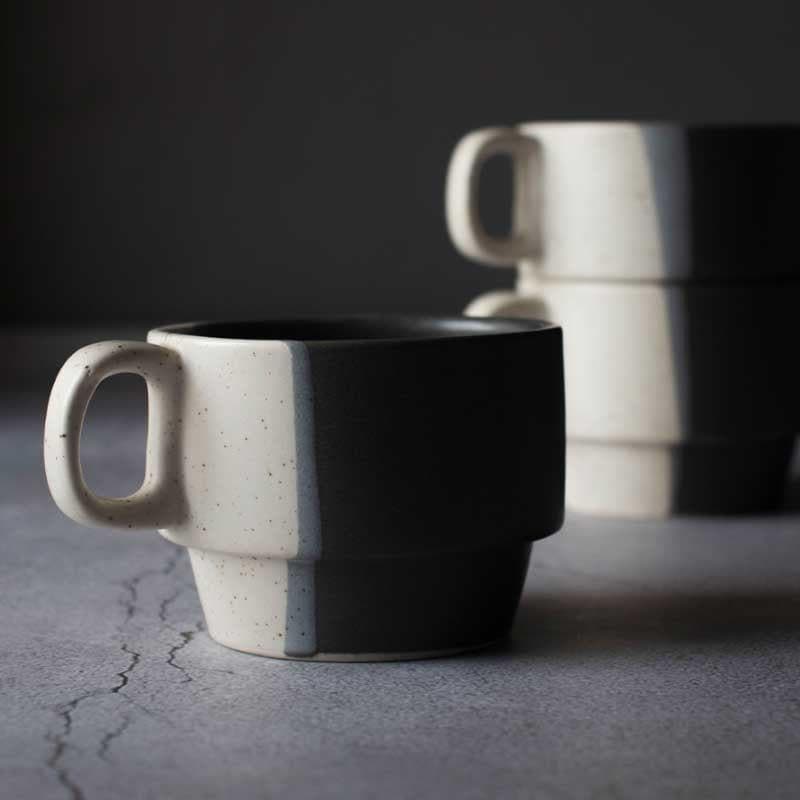 Mug & Tea Cup - Wave Riders Quasi Mug - Set Of Two