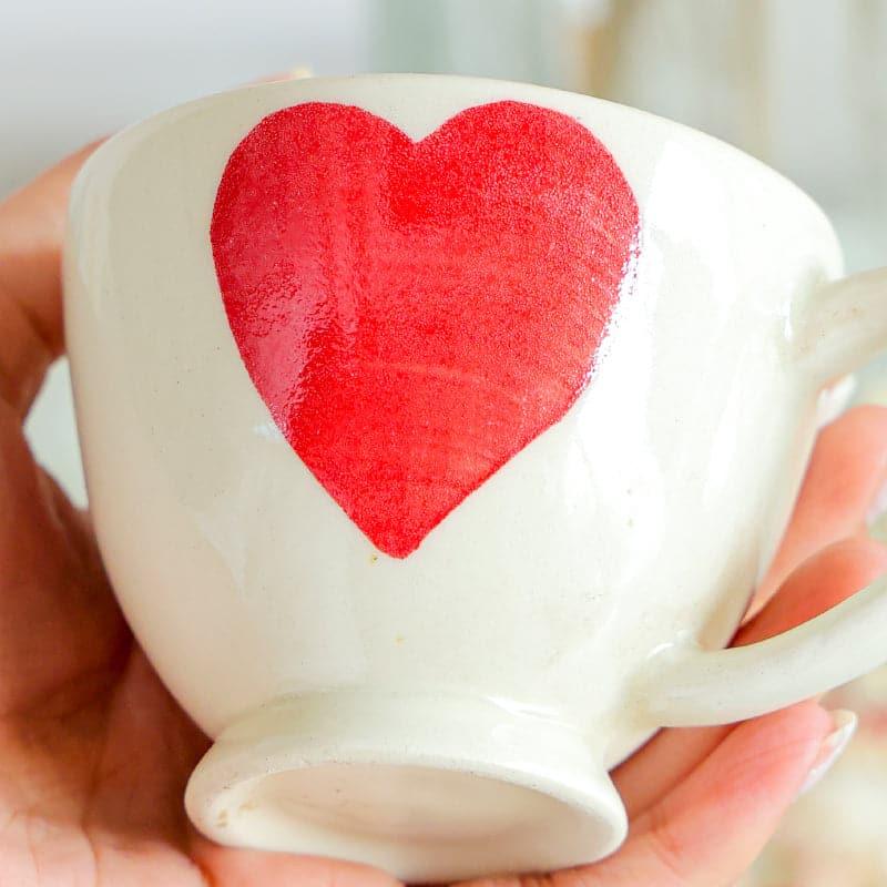 Mug & Tea Cup - Where My Heart Is Mug (300 ML) - Set Of Two