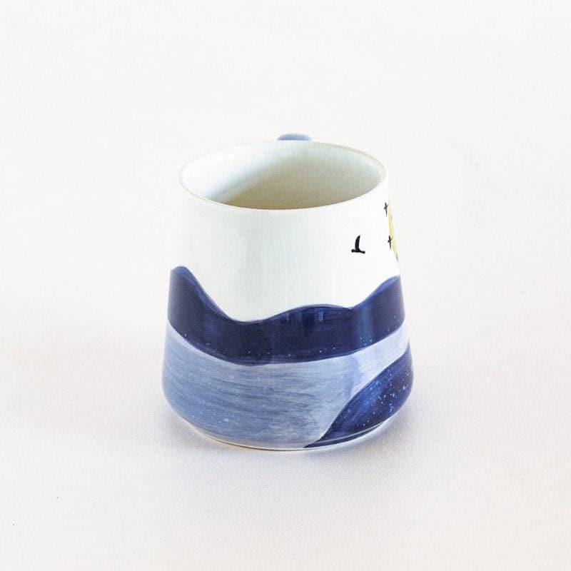 Mug & Tea Cup - Wilderness Handpainted Ceramic Mug - Blue