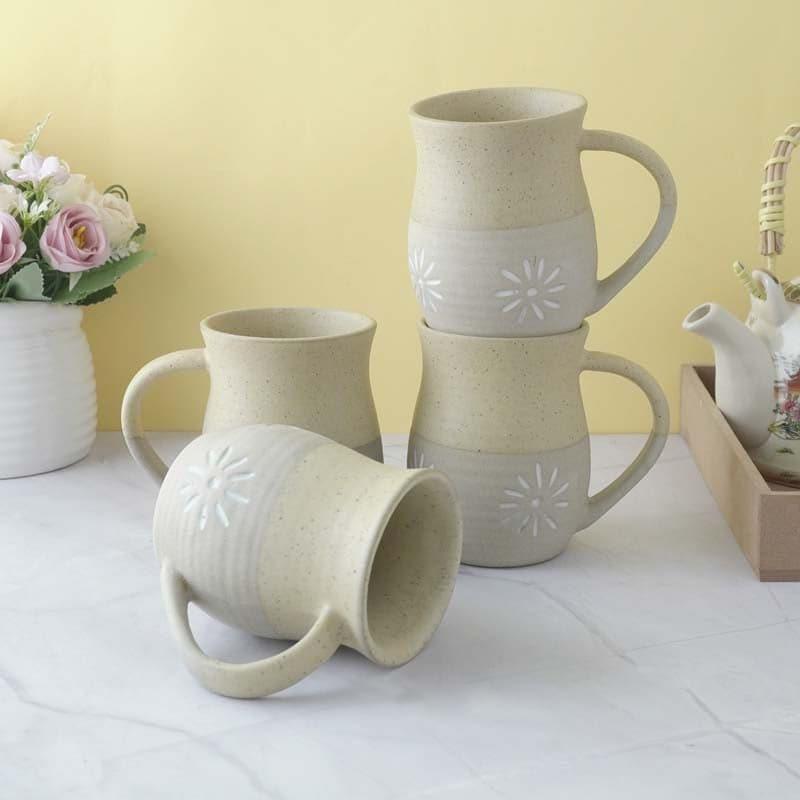 Buy Yuna Ceramic Mug (300 ML) - Set Of Four Mug & Tea Cup from Vaaree