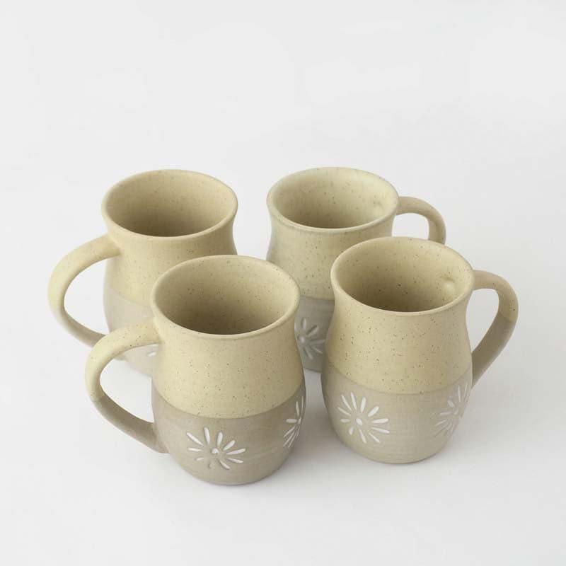 Buy Yuna Ceramic Mug (300 ML) - Set Of Four Mug & Tea Cup from Vaaree