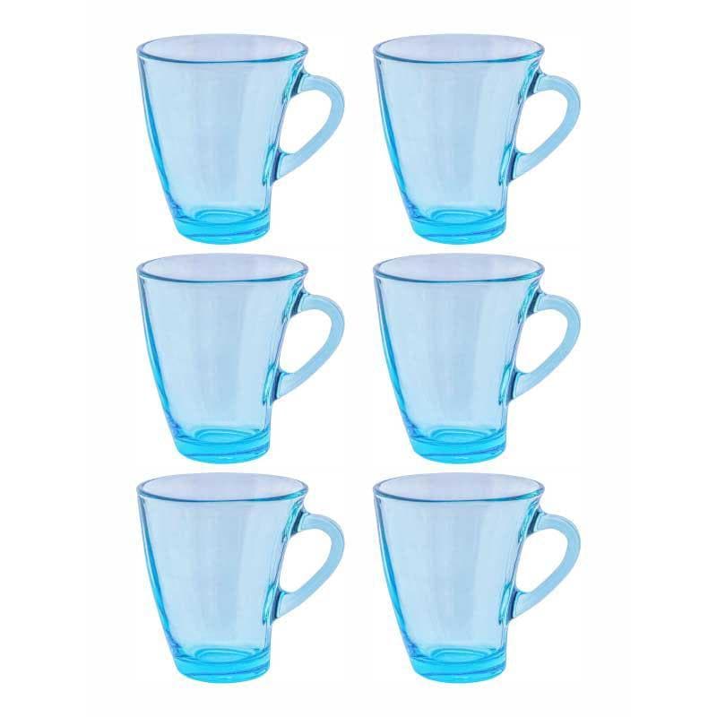 Mug & Tea Cup - Zeniyo Curved Tinted Mug (Blue) - Set Of Six