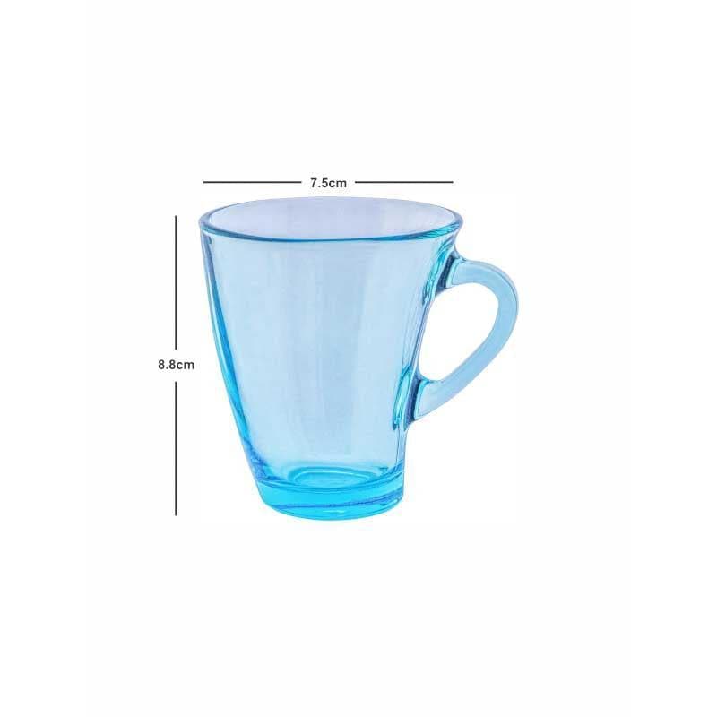 Mug & Tea Cup - Zeniyo Curved Tinted Mug (Blue) - Set Of Six